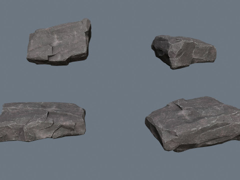 Cliff rocks 3D Model