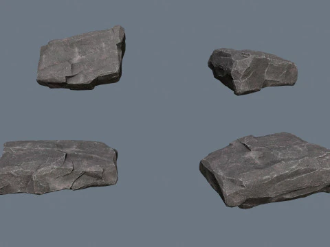 Cliff rocks 3D Model
