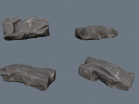 Cliff rocks 3D Model