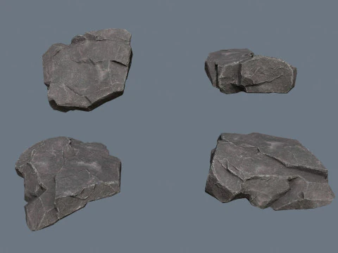 Cliff rocks 3D Model