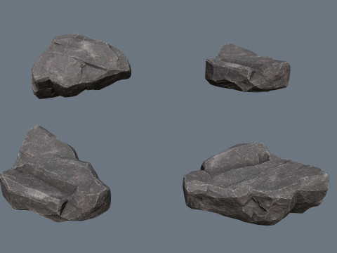 Cliff rocks 3D Model