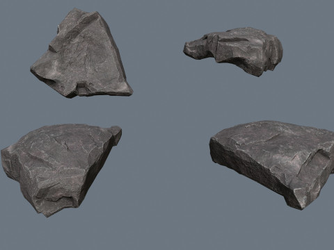 Cliff rocks 3D Model