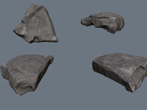 Cliff rocks 3D Model