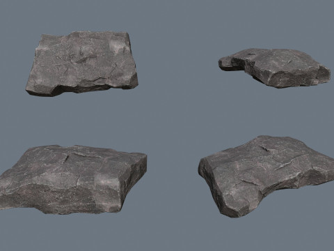 Cliff rocks 3D Model