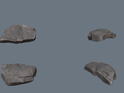 Cliff rocks 3D Model