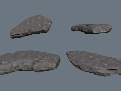 Cliff rocks 3D Model