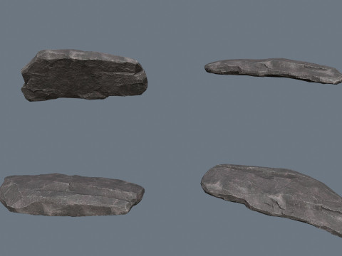 Cliff rocks 3D Model