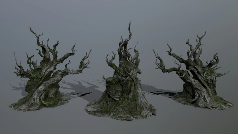Dark Tree 3D Model .c4d .max .obj .3ds .fbx .stl .blend 