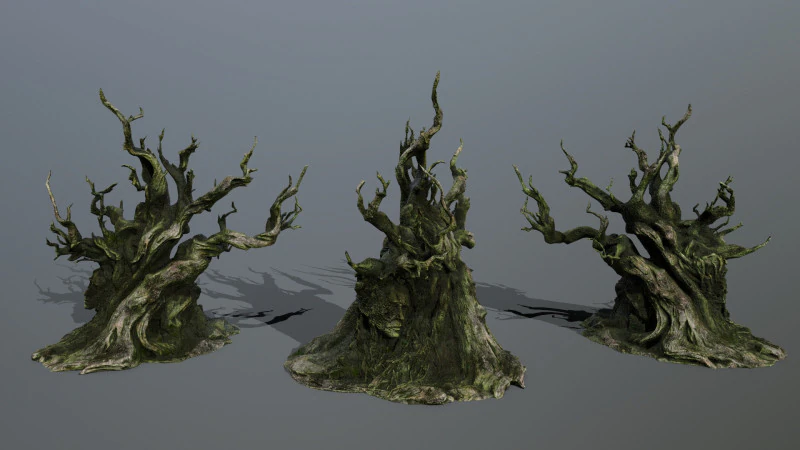 Dark Tree 3D Model .c4d .max .obj .3ds .fbx .stl .blend