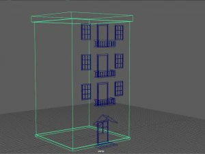 lowpoly building 3D Model
