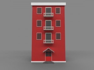 lowpoly building 3D Model