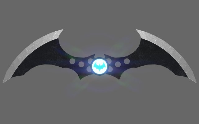 Batarang Free 3d Model In Projectiles 3dexport
