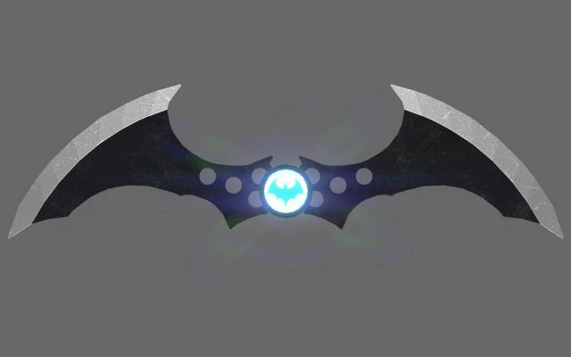 batarang 3D Model .c4d .max .obj .3ds .fbx .stl .blend 