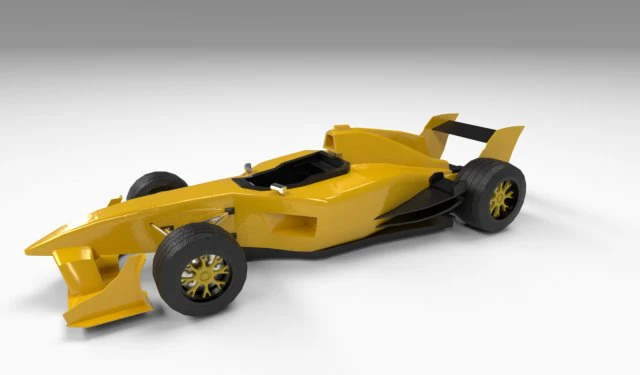 formula one lowpoly 3D Model .c4d .max .obj .3ds .fbx .stl .blend 