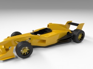 formula one lowpoly Modelo 3D