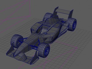 formula one lowpoly Modello 3D