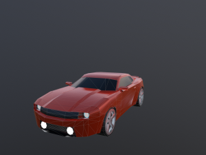 low poly camaro 3D Model