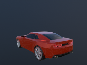 low poly camaro 3D Model