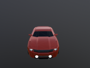 low poly camaro 3D Model