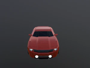 low poly camaro 3D Model