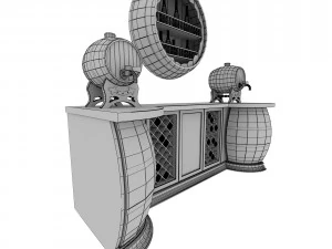 table for wine cellar 3D Model