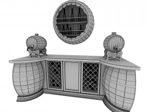 table for wine cellar 3D 模型