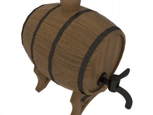 a small cask for wine 3D Model