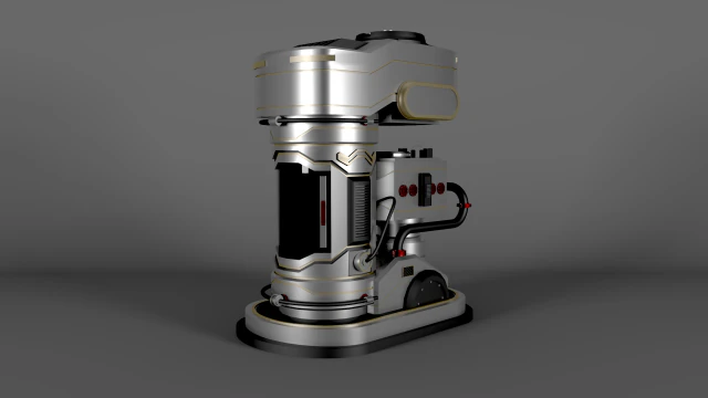 sci fi chamber 3D Model .c4d .max .obj .3ds .fbx .stl .blend 