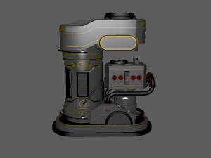 sci fi chamber 3Dモデル