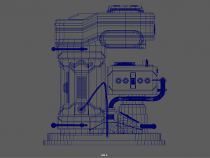 sci fi chamber 3Dモデル