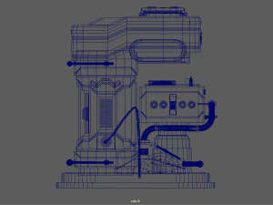 sci fi chamber 3D Model
