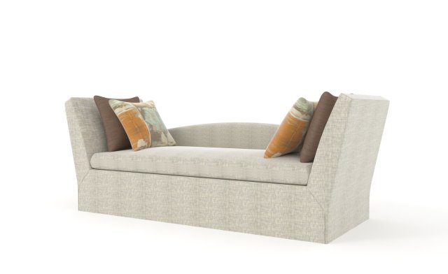 sofa bed end 3D Model .c4d .max .obj .3ds .fbx .stl .blend 