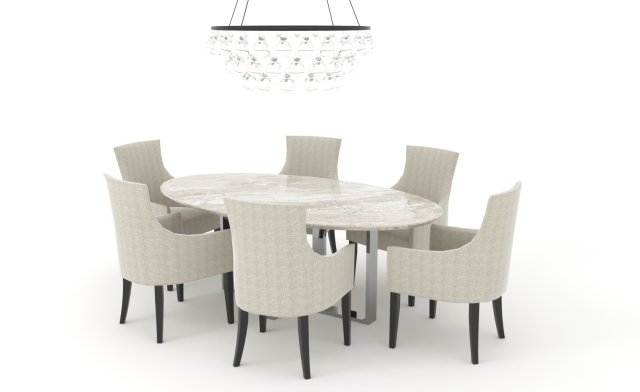 dining set max-obj-3ds 3D Model .c4d .max .obj .3ds .fbx .stl .blend 