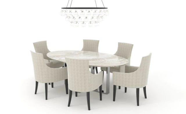 dining set max-obj-3ds 3D Model .c4d .max .obj .3ds .fbx .stl .blend 
