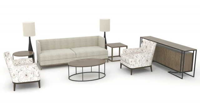 sofa armchair 3D Model .c4d .max .obj .3ds .fbx .stl .blend 