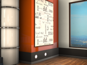 reality morning tv studio Modèle 3D