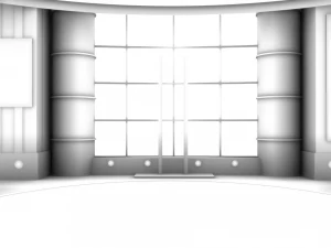 reality morning tv studio 3D Model