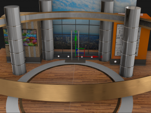 reality morning tv studio Modèle 3D
