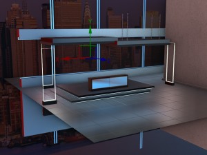 politics tv show studio Modelo 3D