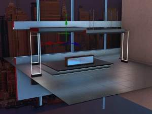 politics tv show studio 3D Model