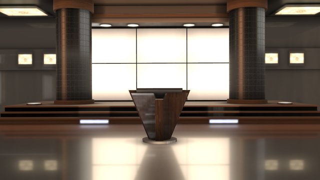 award ceremony studio Modelo 3D .c4d .max .obj .3ds .fbx .stl .blend 