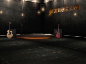 music show studio Modello 3D