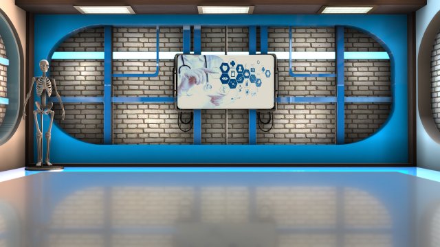 healty show studio 3D 模型 .c4d .max .obj .3ds .fbx .stl .blend