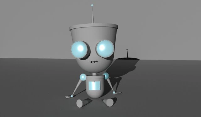 robot 3D Model .c4d .max .obj .3ds .fbx .stl .blend 