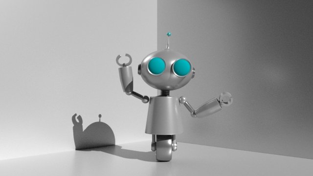 robot 3D Model .c4d .max .obj .3ds .fbx .stl .blend 