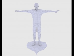 game ready soccer player 3D Model