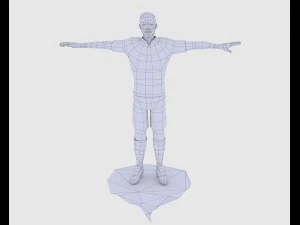 game ready soccer player 3D Model