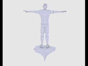 game ready soccer player 3D Model