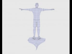 game ready soccer player 3D Model