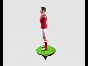 game ready soccer player 3D Model